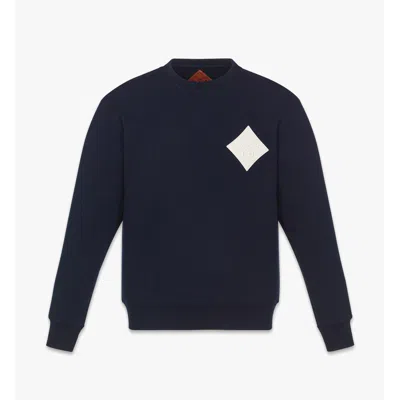 MCM LOGO PATCH BOUCLÉ SWEATSHIRT
