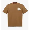 Mcm Logo-patch T-shirt In Brown