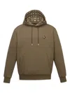 Mcm Logo Patch Ponte Hoodie In Green