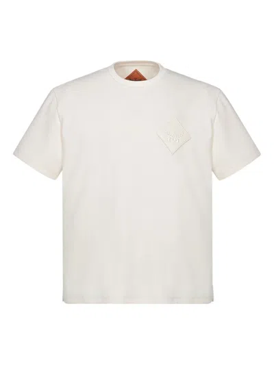 Mcm Logo-patch T-shirt In White