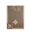 Mcm Logo Pattern Wool Scarf In Brown