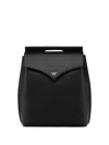 Mcm Logo-plaque Backpack In Schwarz
