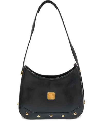 Pre-owned Mcm Logo-plaque Leather Shoulder Bag