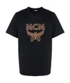 Mcm Mens Black Brand-print Crewneck Cotton-jersey T-shirt L In Black
