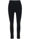 Mcm Logo Print Stretch Leggings In Black