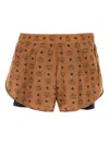 Mcm All-over Patterned Nylon Shorts
