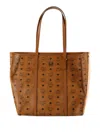 Mcm Logo-print Tote Bag In Brown