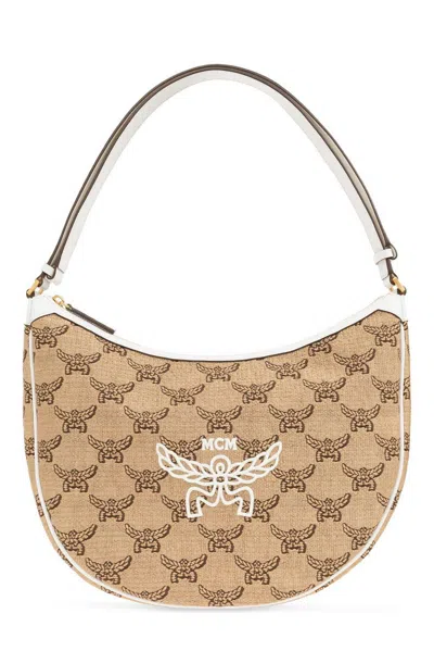 Mcm Logo Printed Shoulder Bag In Multi