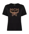 Mcm Mens Black Brand-print Crewneck Cotton-jersey T-shirt L In Black