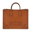 Mcm Logo Removable Shoulder Strap Shoulder Bag In Brown