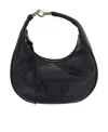 Mcm Logo Shoulder Bag In Black