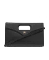 Mcm Logo Shoulder Bag In Black
