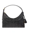 Mcm Logo Shoulder Bag In Black