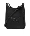 Mcm Logo Shoulder Bag In Black