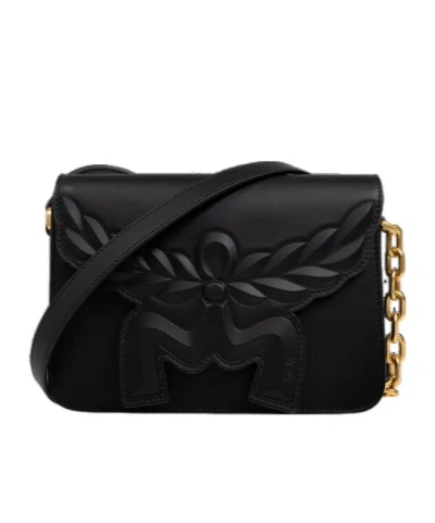 MCM MCM LOGO EMBOSSED SHOULDER BAG