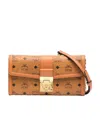 Mcm Logo Shoulder Bag In Brown
