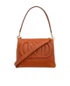 Mcm Logo Shoulder Bag In Brown