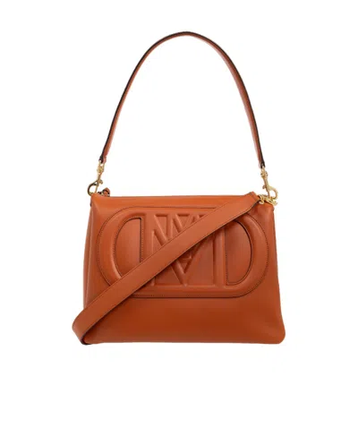 Mcm Logo Shoulder Bag In Brown