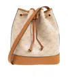 Mcm Logo Shoulder Bag In Nude
