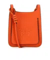 Mcm Logo Shoulder Bag In Orange
