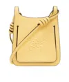 Mcm Yellow Leather Mini Himmel Hobo Crossbody Bag In Yellow