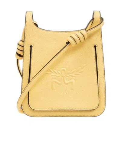 MCM MCM MINI HIMMEL LOGO EMBOSSED HOBO BAG