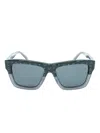 Mcm Logo Square Sunglasses In Blue