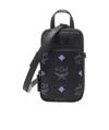 Mcm Logo Strap Satchel In Black