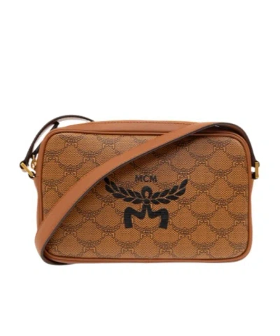 MCM MCM HIMMEL LOGO PRINTED SMALL SHOULDER BAG
