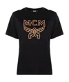 Mcm Mens Black Brand-print Crewneck Cotton-jersey T-shirt L In Black