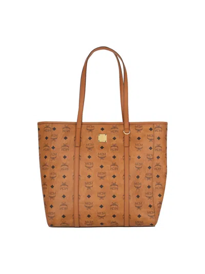 Mcm Logo Tote Bag
