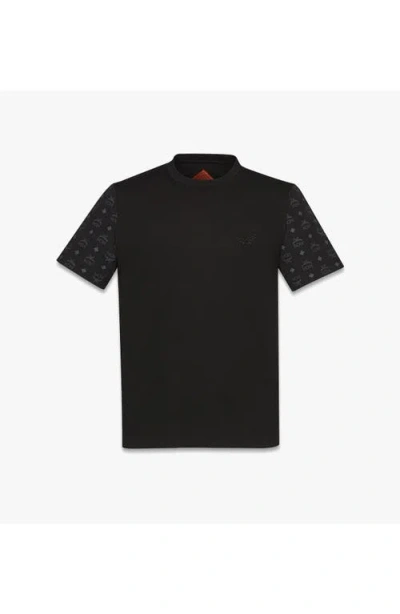 Mcm Logo T-shirt In Black