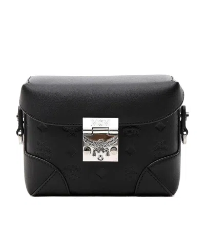 Mcm Logo Waist Bag In Black