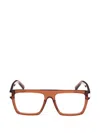 Mcm Square-frame Glasses In Brown