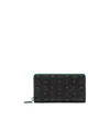 Mcm Long Zipper Wallet. In Black
