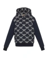 Mcm Cotton Sweatshirt Hood Graphic Print In Black