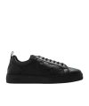 Mcm Neo Terrain Lo Sneakers In Monogram Leather In Black