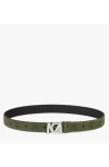 Mcm M-art Reversible Belt 1.5 Inches In Green