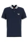 Mcm Men's Navy Stretch Piquet Polo Shirt