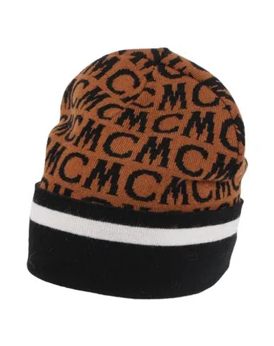 Mcm Man Hat Brown Size Onesize Merino Wool