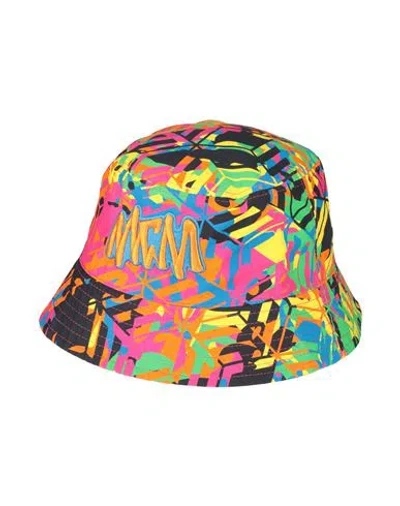 Mcm Man Hat Orange Size Onesize Cotton, Silk