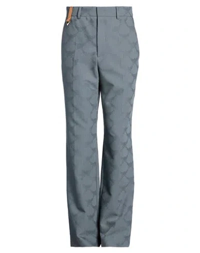 Mcm Man Pants Grey Size 36 Wool, Polyester In Gray