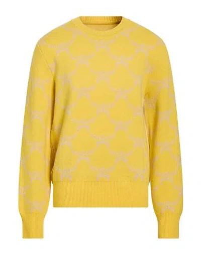 Mcm Man Sweater Yellow Size M Wool, Cashmere In White