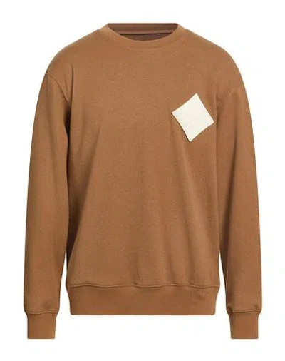 Mcm Man Sweatshirt Brown Size M Polyester, Cotton, Polyamide