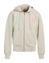 Mcm Man Sweatshirt Light Grey Size L Polyester, Cotton, Polyamide In Neutral