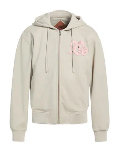 Mcm Man Sweatshirt Light Grey Size L Polyester, Cotton, Polyamide In Gray