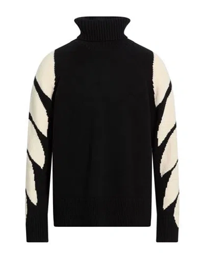 Mcm Man Turtleneck Black Size M Wool, Cashmere