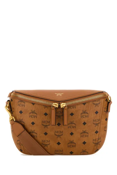 Mcm Printed Canvas Diamond Belt Bag