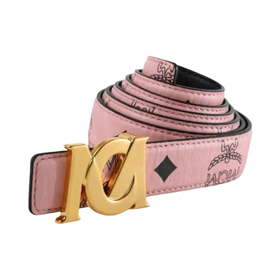 Pre-owned Mcm M-art Vi 24k Goldbrass Belt 'soft Pink' | Men's Size Onesize