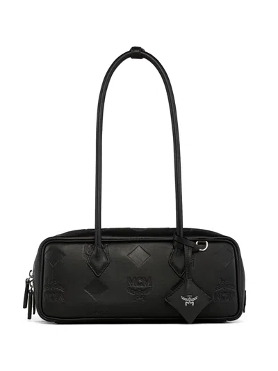 Mcm Maxi Aren East West Shoulder Bag In Black